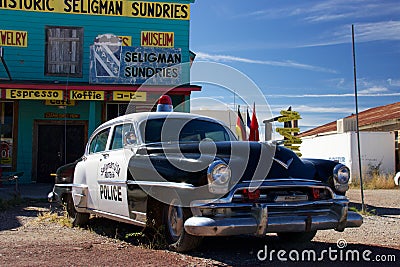 Historic Chrysler Police Car Editorial Stock Photo